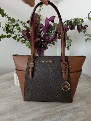Borsa Michael Kors marrone e oro