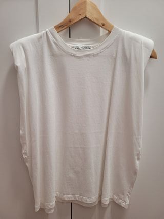 Camiseta Zara Blanca Talla M