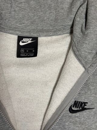 Sudadera Nike Gris y Negra Media Cremallera