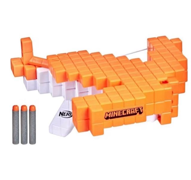 Nerf Minecraft Ballesta Pillager's 3 Dardos