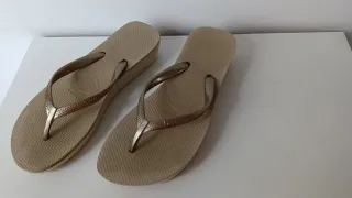Chanclas Havaianas Doradas Talla 37