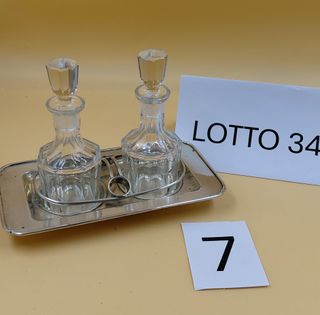 Porta Olio e Aceto metallo e vetro