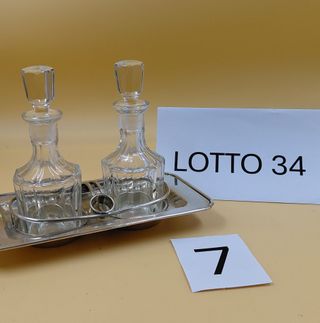 Porta Olio e Aceto metallo e vetro