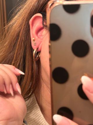 Pendientes Aro Oro Rosa Aristocrazy