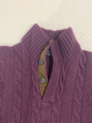 Jersey Massimo Dutti Lana Cashmere Morado Talla M