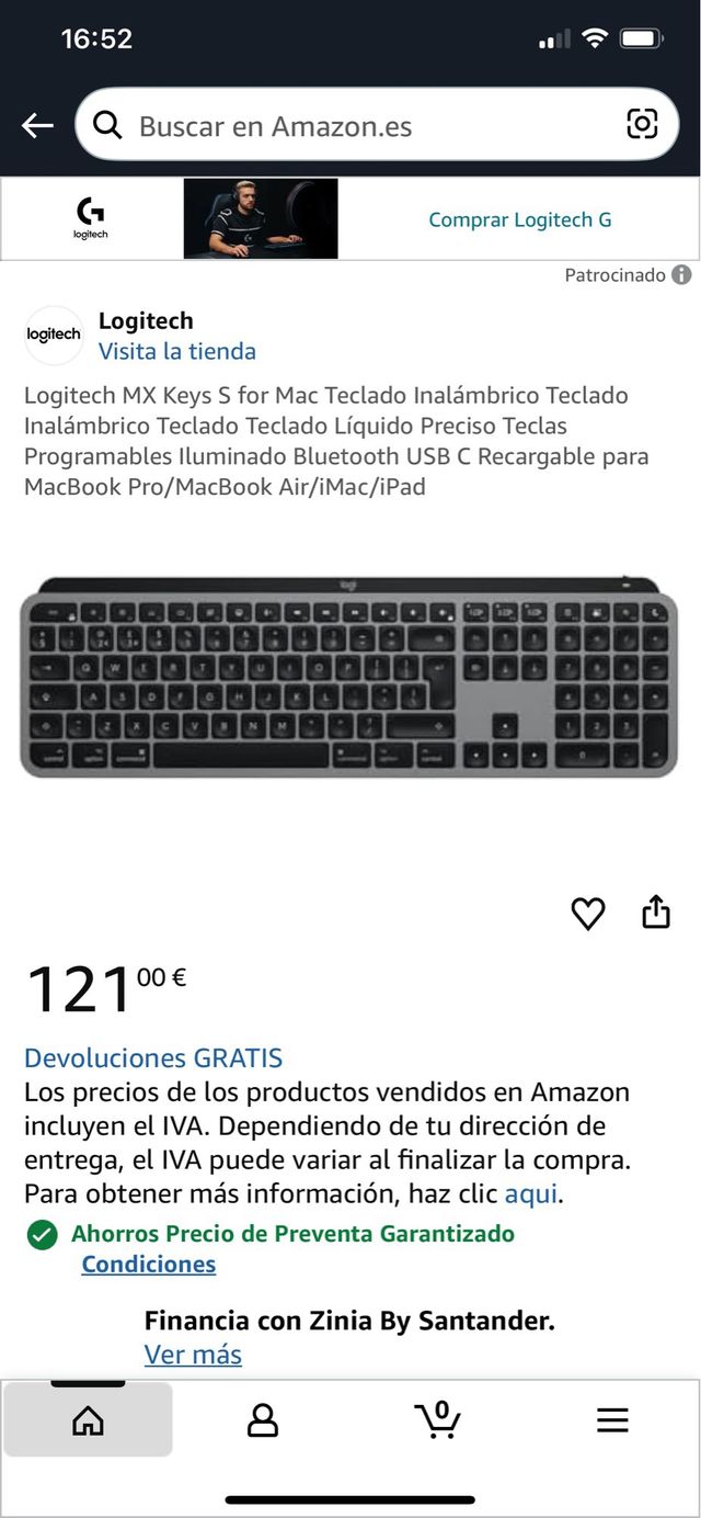 Teclado Logitech MX Keys S para Mac