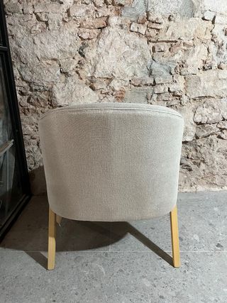 Butaca Zara Home Beige Escandinava