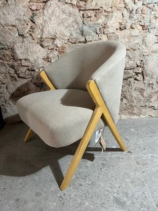 Butaca Zara Home Beige Escandinava