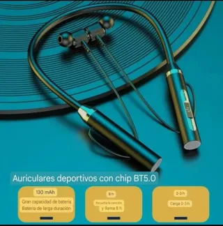 Auriculares Deportivos BT5.0 + Micro SD 1TB