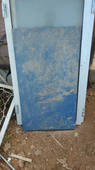 Balda metálica azul