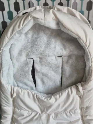 SACO SILLA POLAR REPELENTE AL AGUA,BLANCO NATURAL 