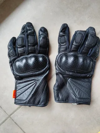Guantes de Moto Negro de cuero