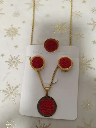 Conjunto Guess Corazón Acero Inoxidable