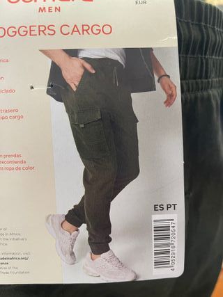 Pantalones Cargo Esmara Hombre Talla XL Verde Oliv