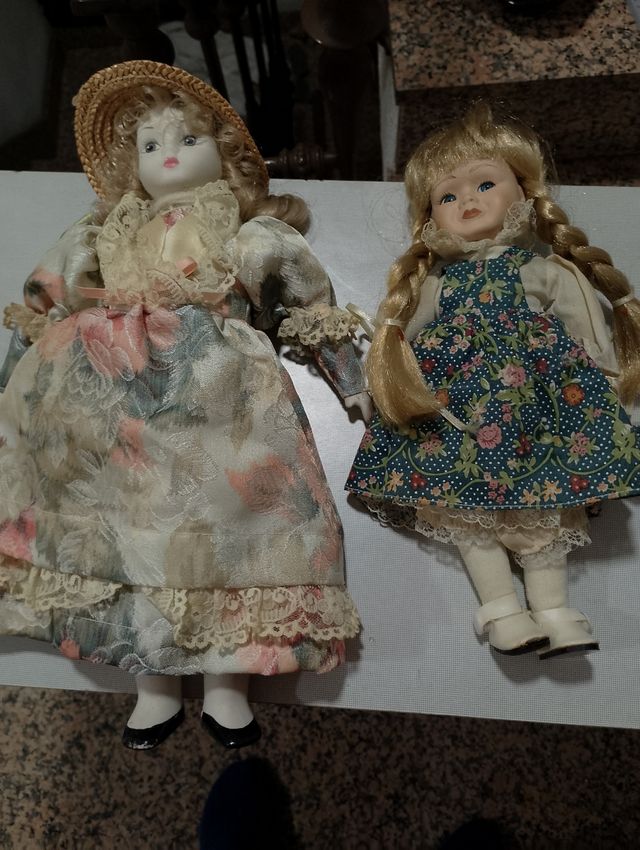 Lote 6 muñecos y muñecas payasos