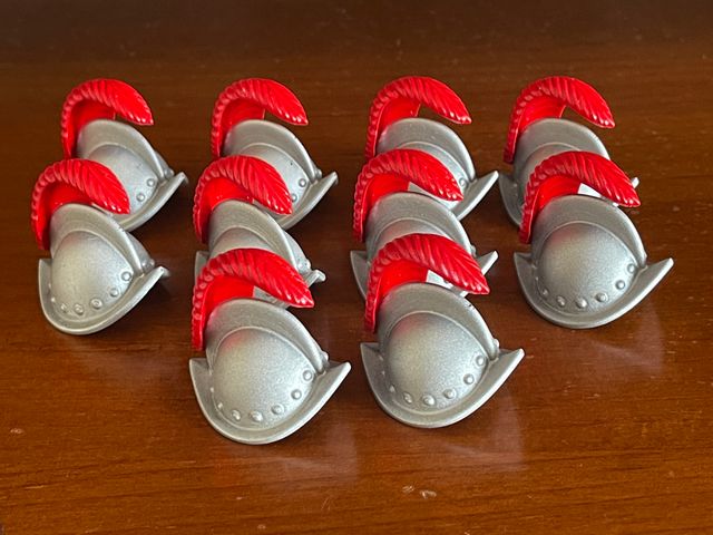 Lote casco 10 unidades compatibles con Playmobil