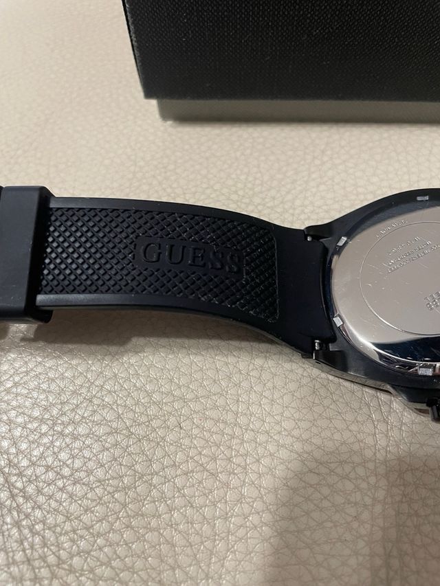 Reloj Guess Hombre Negro Original Caja