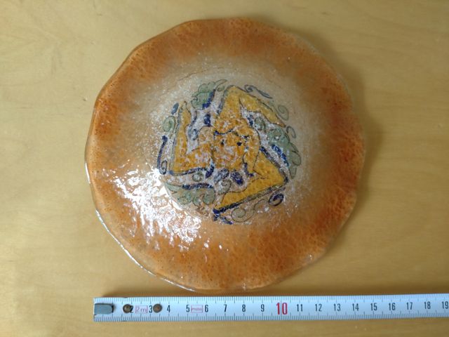 Svuotatasche vetro artistico Trinacria