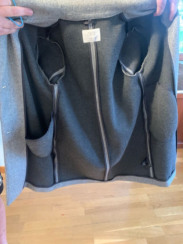 Abrigo Zara paño niña 9-11 años. 140cm