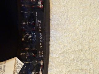 Falda Zara cuadros azul y rojo