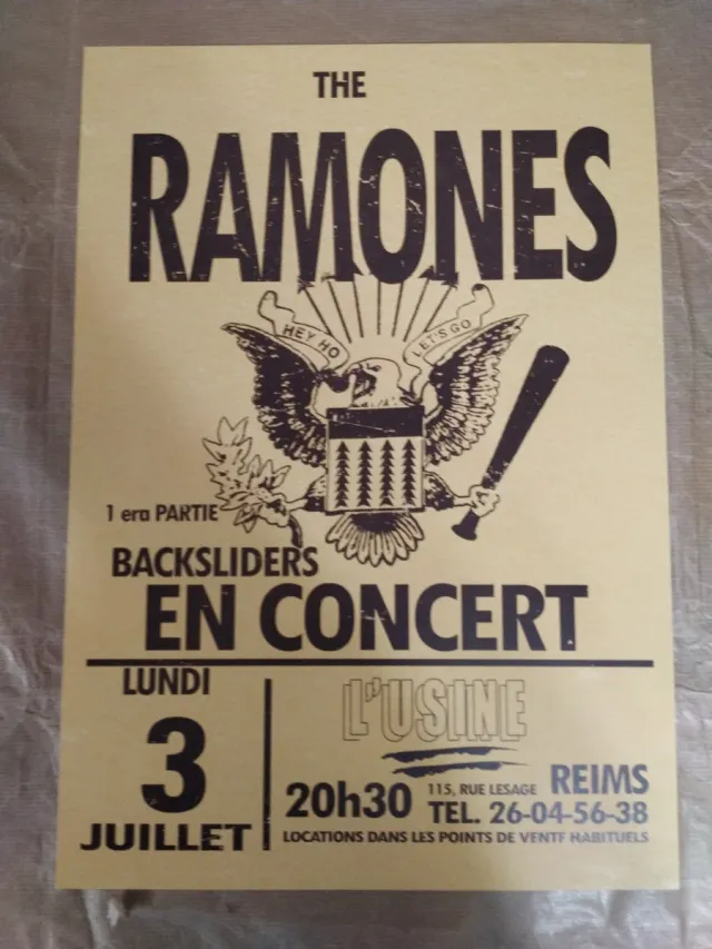 Cartel concierto The Ramones