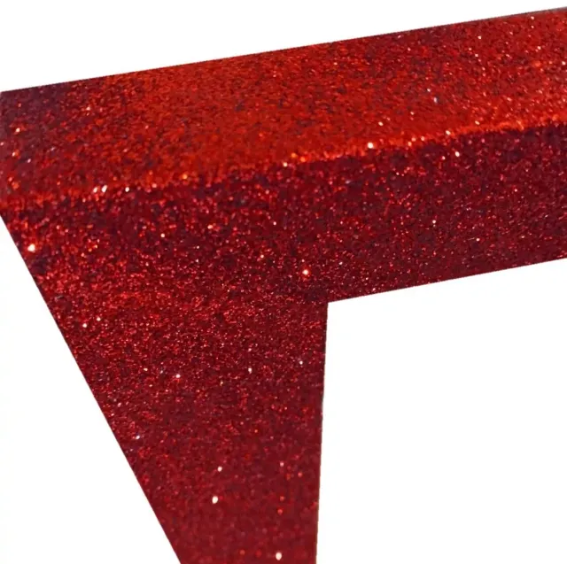 Cornice in legno rossa glitterata cm 24x30