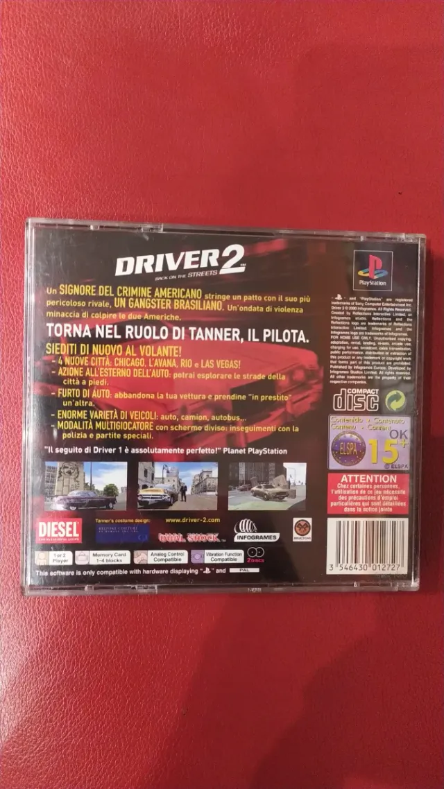 Driver 2 PS1 PAL ITA Completo