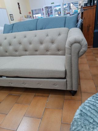 Sofá beige tela