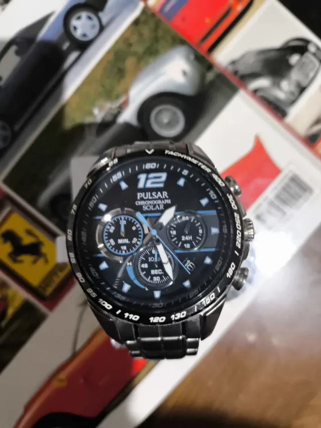 Reloj Pulsar Cronógrafo Solar Hombre