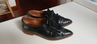 Zapatos Blucher Mujer Talla 37 Negros
