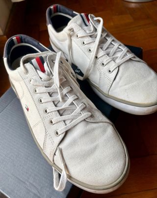 Scarpe Tommy Hilfiger Tg. 43 Beige/Bianche
