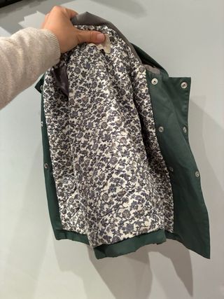 Chaqueta niña entretiempo verde talla 3/4