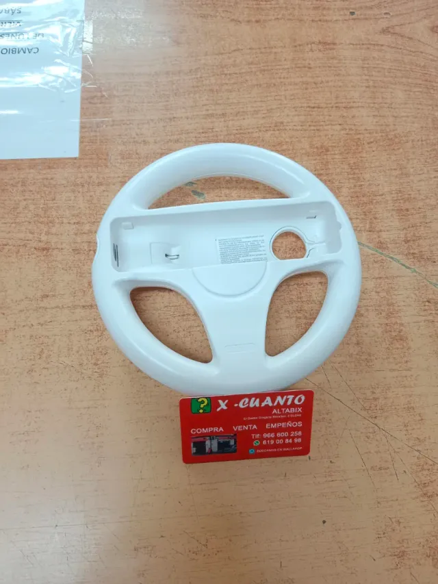 VOLANTE NINTENDO WII RVL-024 BIANCO