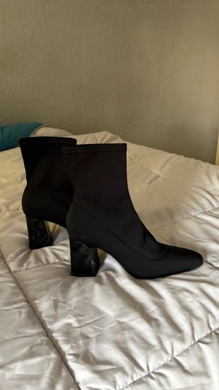 Botines negros tacón bloque