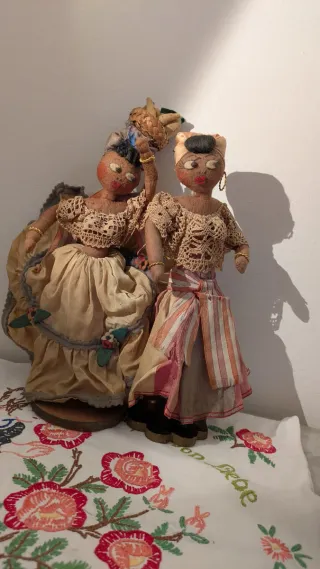 Bambole vintage in panno