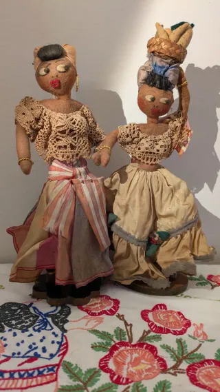 Bambole vintage in panno