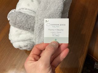 Peluche y Manta Conejo Cotton Juice Gris