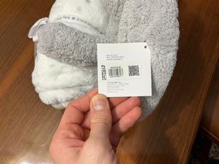 Peluche y Manta Conejo Cotton Juice Gris