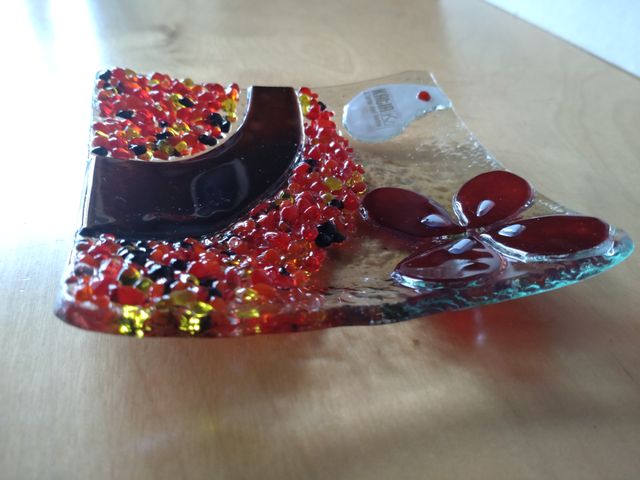 Centrotavola/Svuotatasche Vetro Artistico