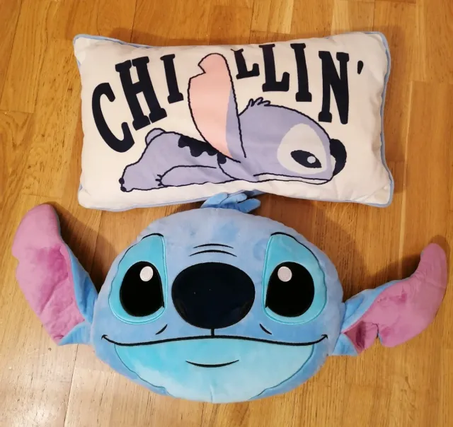 2 Cojines Stitch Azul y Rosa