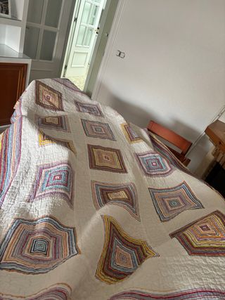 Colcha cama multicolor