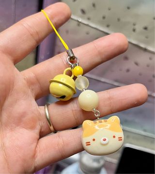 Colgante para móvil Llavero Gato Macaroon