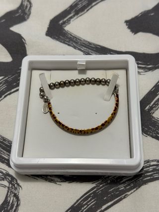 Pulsera Lotus Marrón y Dorada