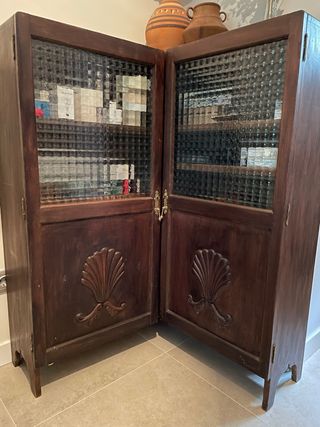 Armario Librería esquinero antiguo.