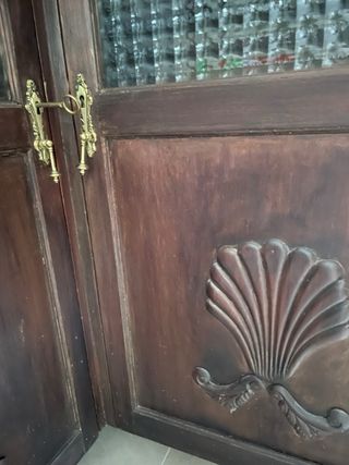 Armario Librería esquinero antiguo.