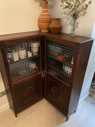Armario Librería esquinero antiguo.
