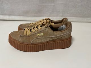 Zapatillas Puma Marrones y Doradas