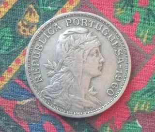 monete: Portugal 1960 Republic 50 centesimi