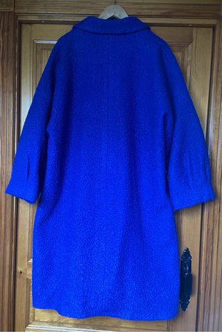 Abrigo rizo azul klein L+ (XXL) Oversize Couchel