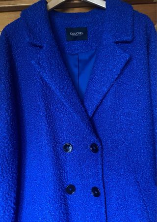 Abrigo rizo azul klein L+ (XXL) Oversize Couchel